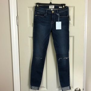 FRAME Denim Le Skinny de Jeanne Raw Step Hem